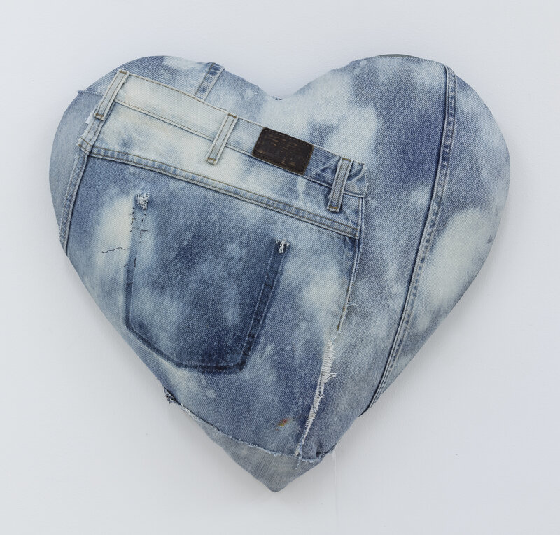 Wendy White, ‘Jeart (no pocket)’, 2018, Sculpture, Upcycled denim, wood, polyester fill, Food Bank For New York City Benefit Auction