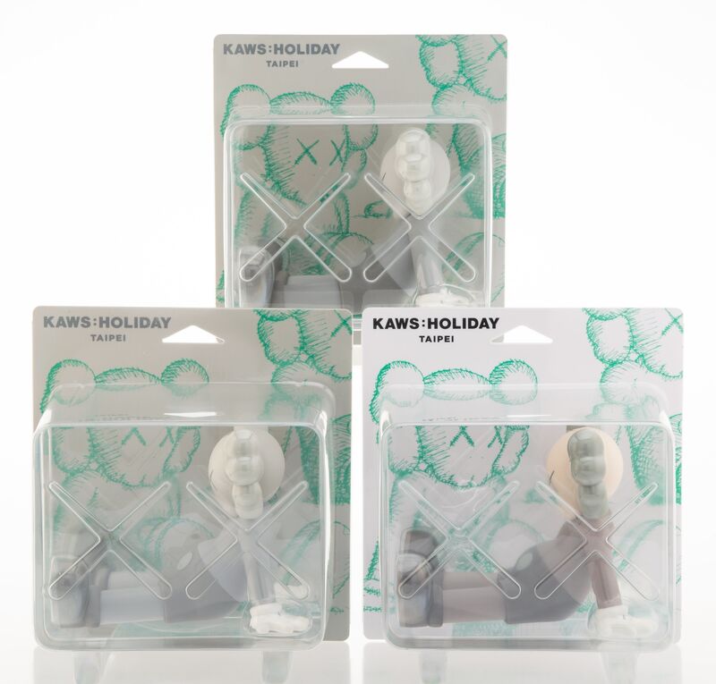 KAWS, ‘Holiday: Taipei (set of 3)’, 2019, Sculpture, Painted cast vinyl, Heritage Auctions