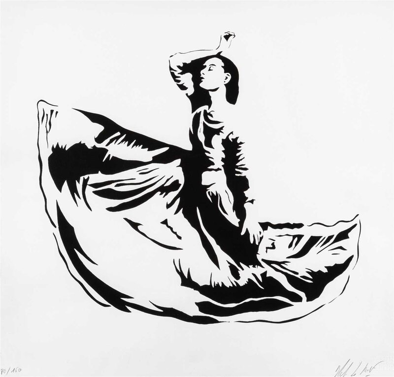 Blek le Rat, ‘Dancer’, 2008, Print, Screen print on 300gsm Somerset Satin paper, Tate Ward Auctions
