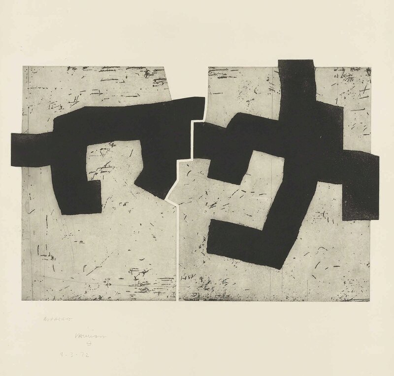 Eduardo Chillida, ‘Aldikatu IV’, 1972, Print, Etching and aquatint on Guarro wove paper, Christie's
