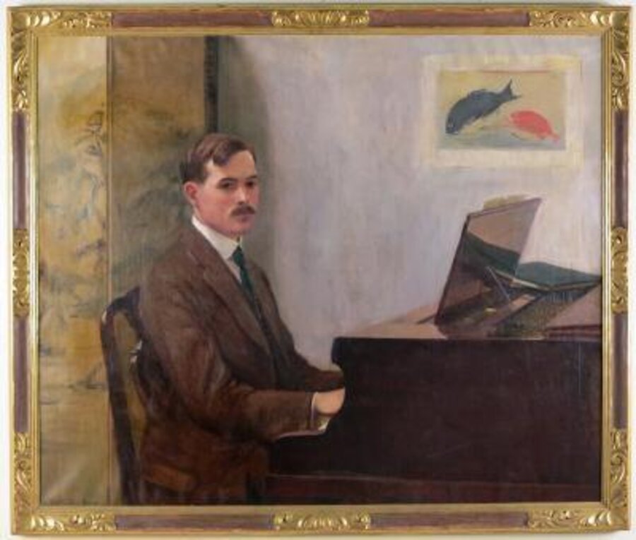 Edward Ballantine at a Piano