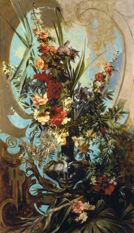 Hans Makart, ‘Decorative Flower Bouquet’, 1884