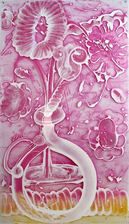 Catherine Howe, ‘Reverse Mylar Painting (Hot Pinks)’, 2019