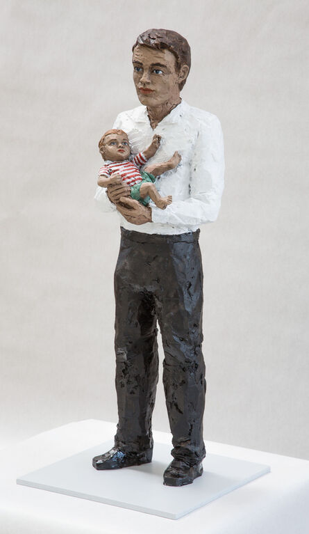 Stephan Balkenhol, ‘Mann mit Kind (Man with Child) - 슈테판 발켄홀’, 2021