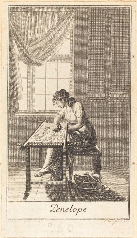 Daniel Berger after Daniel Nikolaus Chodowiecki, ‘Penelope’, 1780