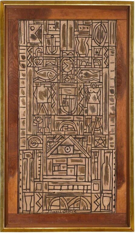 Joaquín Torres-García, ‘Composition symétrique universelle en blanc et noir’, 1931