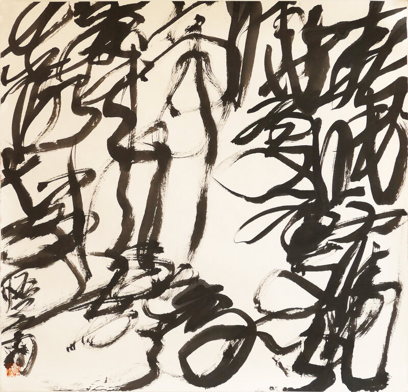 Wang Dongling 王冬龄, ‘Meng Haoran - Spring Dawn 孟浩然《春曉》’, 2016, Painting, Ink on Paper, iPreciation