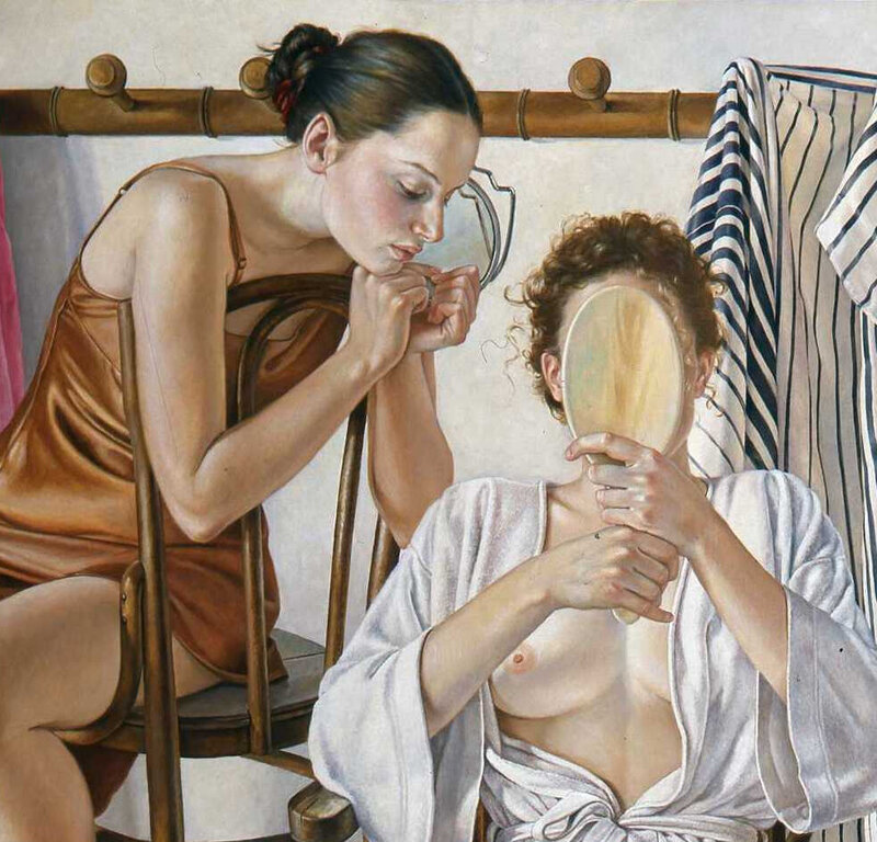 Francine Van Hove, ‘Les Trois Miroirs’, 2004, Painting, Oil on canvas, Jean-Marie Oger 