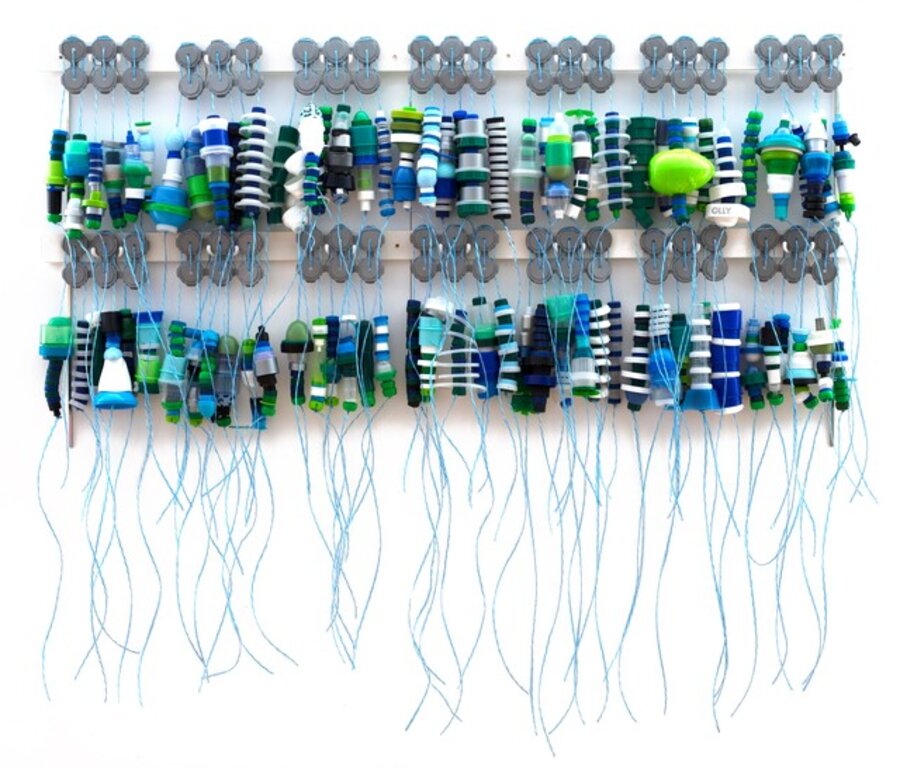 Upcycled Large Wall Sculpture: 'Double Dutch'
