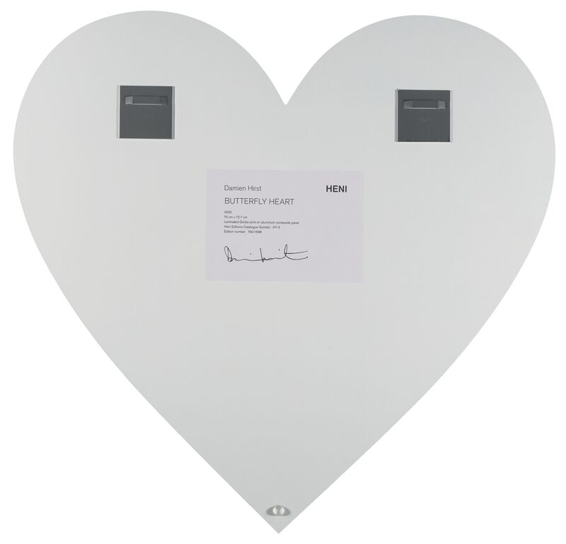 Damien Hirst, ‘Butterflu Heart’, 2020, Print, Laminated giclée print on aluminum composite panel, Heritage Auctions