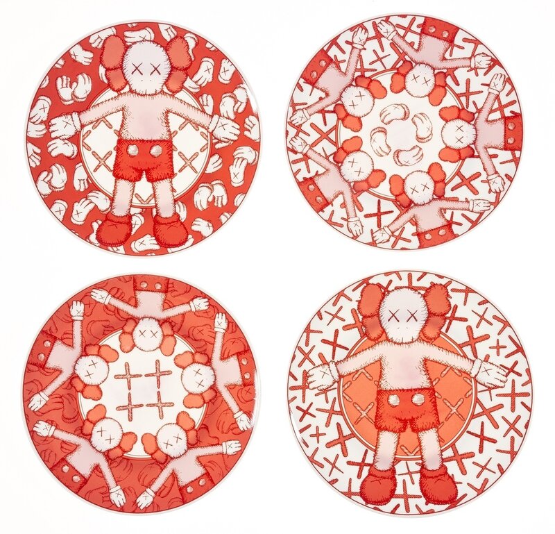 KAWS, ‘Holiday Taipei Plates’, 2019, Design/Decorative Art, The complete set of four ceramic plates printed in colours, Forum Auctions
