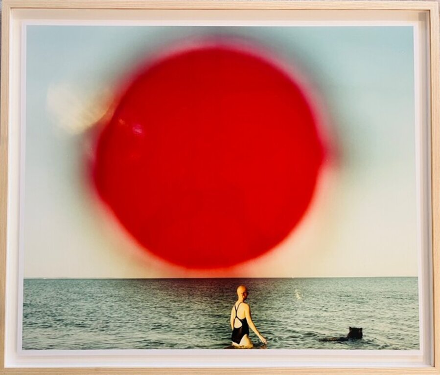 Louse Point, Woman with Dog