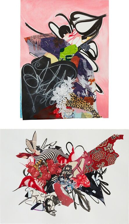 Shinique Smith, ‘Two works: (i) Fortitude; (ii) Red Fairy’, (i) 2009; (ii) 2008
