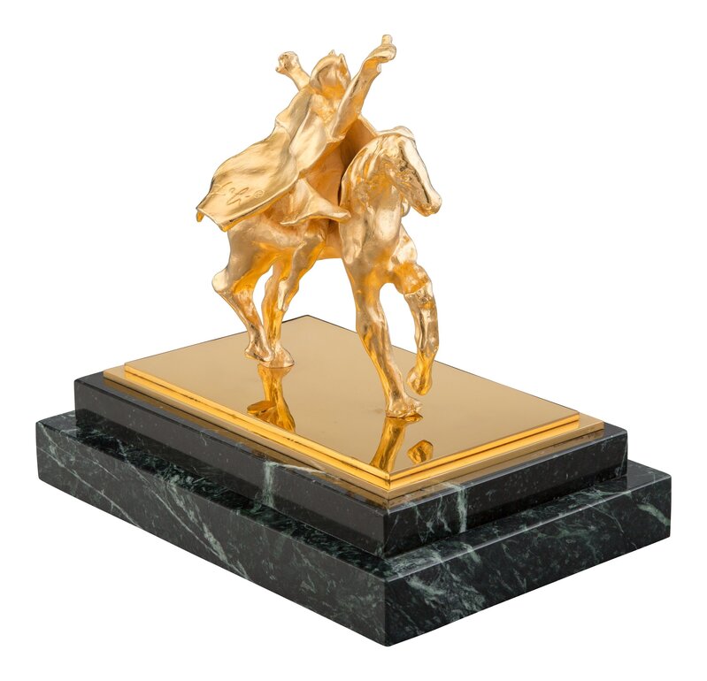 Salvador Dalí, ‘Trajan Horse’, 1981, Sculpture, Bronze with gold patina, Heritage Auctions