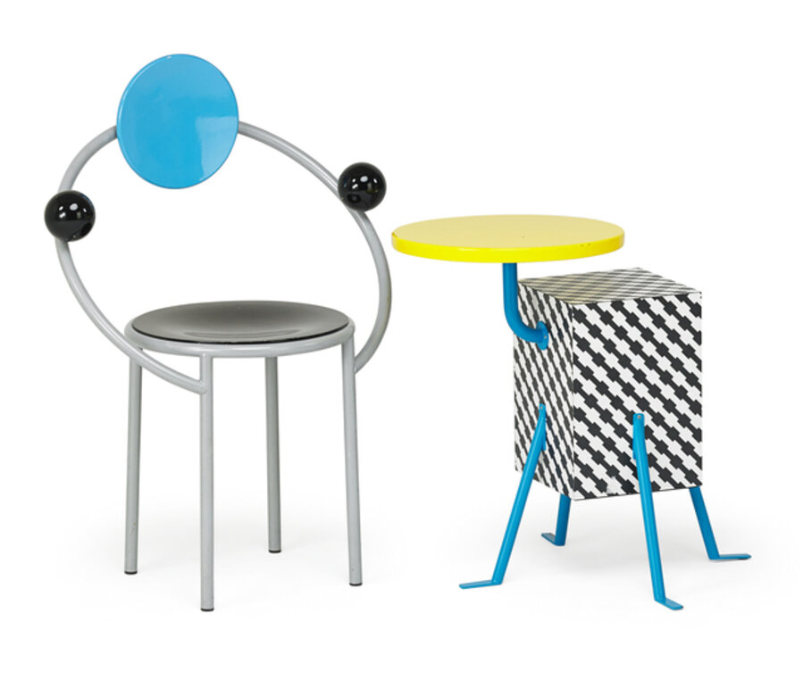 First chair and Kristall side table