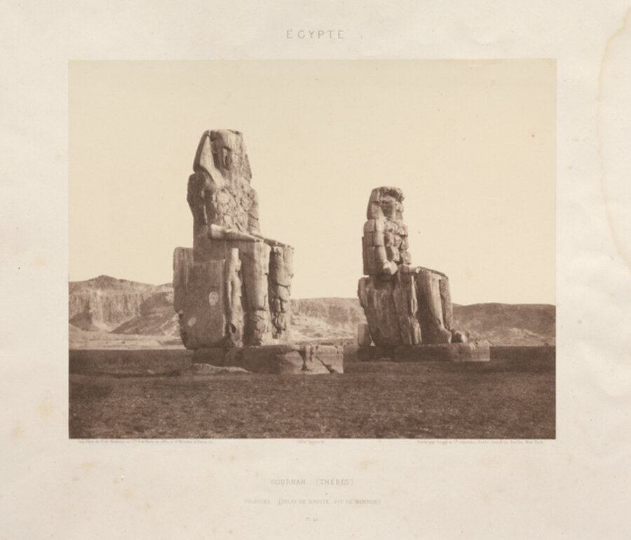 Colosses de Memnon, Gournah á Thebes
