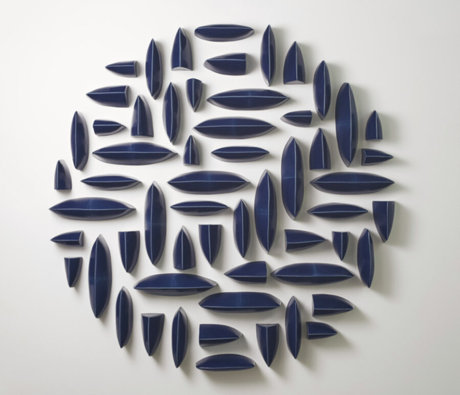 Wall Pillows Blue Circle II