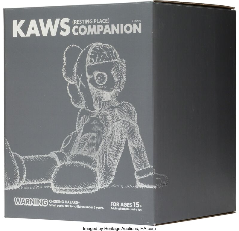 KAWS, ‘Resting Place Companion (Grey)’, 2013, Sculpture, Painted cast vinyl, Heritage Auctions
