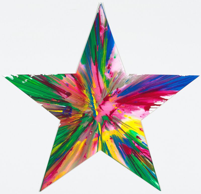Damien Hirst, ‘Star Spin Painting’, 2009, Drawing, Collage or other Work on Paper, Acrylic on firm wove paper, Koller Auctions