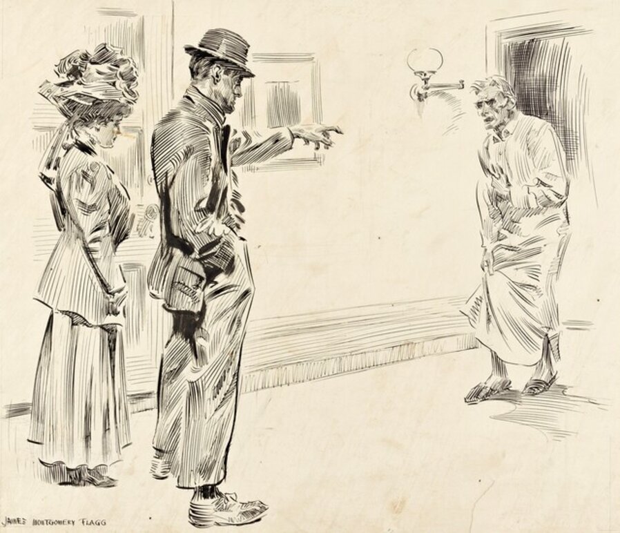 "The Prodigal" Story Illustration in Everybody's Magazine, 1908