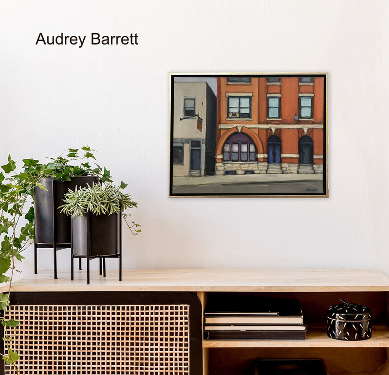 Audrey McCartney Barrett, ‘ARCH ON WEST GRAND’, 2017, Painting, Oil on canvas, Judy Ferrara Gallery