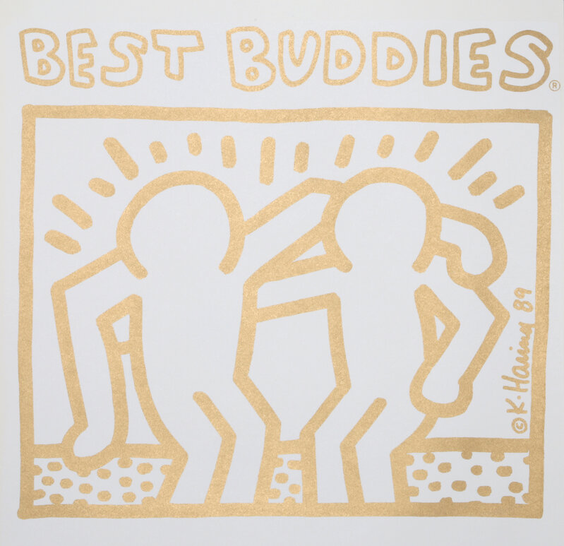 Keith Haring, ‘Best Buddies Portfolio Coversheet’, 1993, Print, Screenprint, RoGallery Gallery Auction