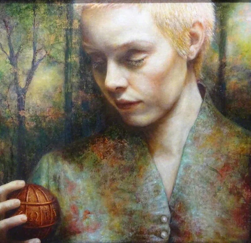 Pam Hawkes, ‘Twilight Alchemy’, 2018, Painting, Oil on copperleaf, Catto Gallery