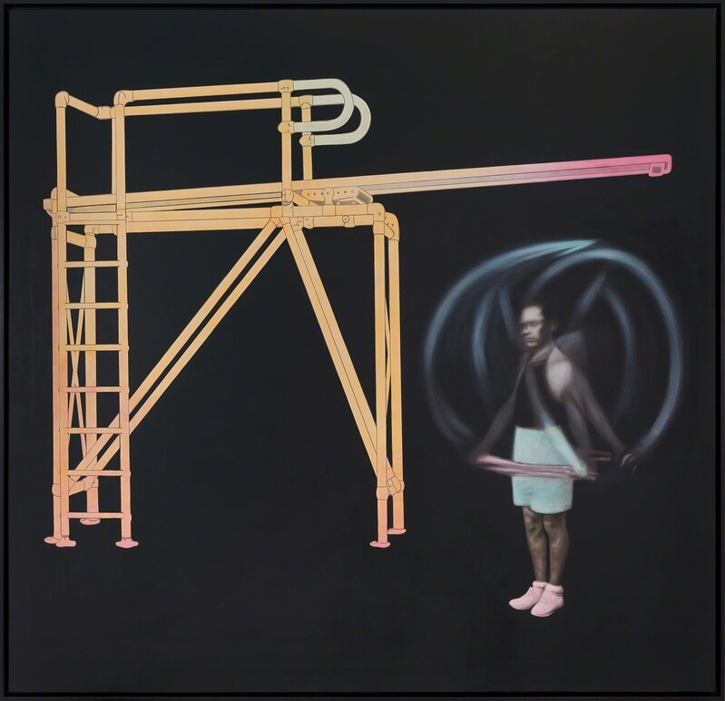 Erol Eskici, ‘Gym’, 2018, Painting, Mixed media on canvas, SANATORIUM