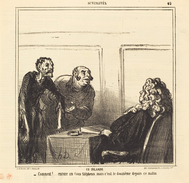 Honoré Daumier, ‘En Irlande’, Print, Lithograph on newsprint, National Gallery of Art, Washington, D.C.