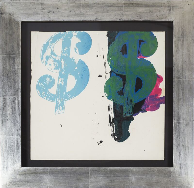 Andy Warhol, ‘$$ Sign ’, 1980, Painting, Silkscreen and polymer paint on paper, Rudolf Budja Gallery