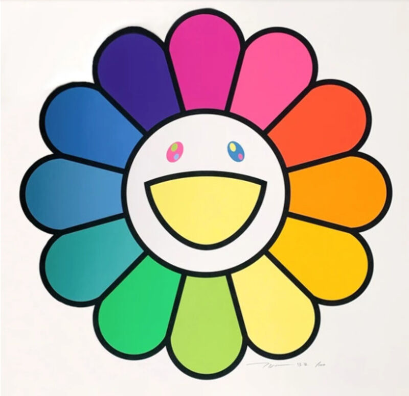 Takashi Murakami, ‘Ms. Rainbow Flower’, 2020, Print, Silkscreen, Lougher Contemporary