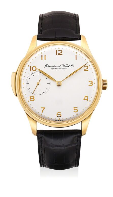 IWC, ‘A fine and attractive limited edition yellow gold minute repeating wristwatch with Guarantee and box, numbered 48 of a limited edition of 250 pieces’, Circa 2002