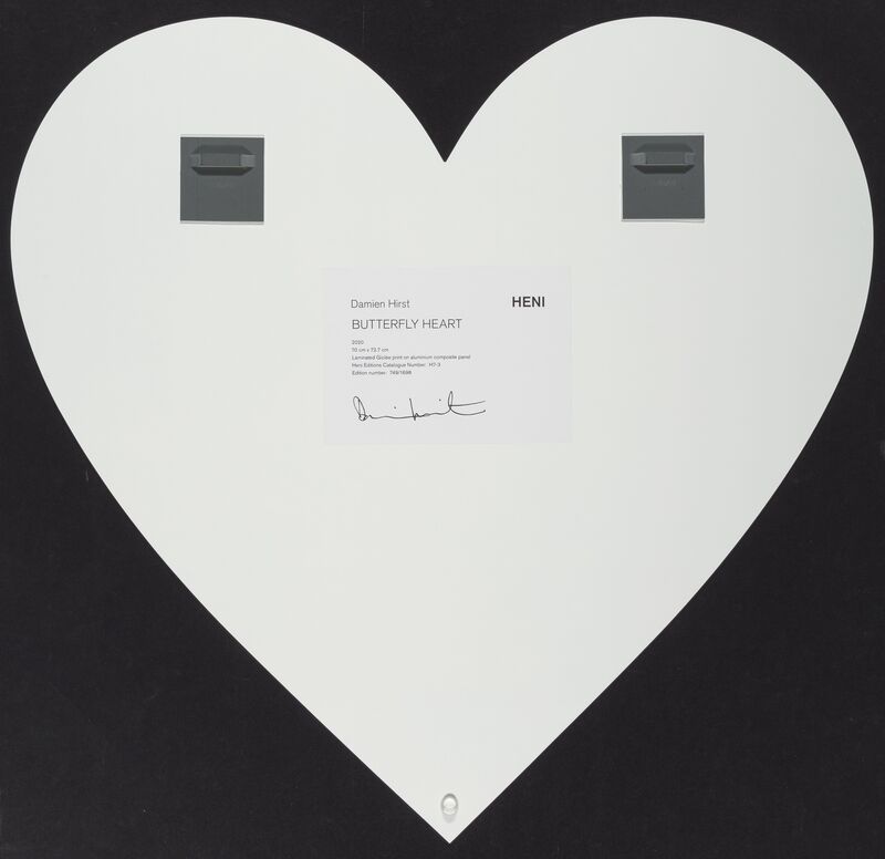 Damien Hirst, ‘Butterfly Heart’, 2020, Print, Laminated giclée print on aluminum composite panel, Heritage Auctions