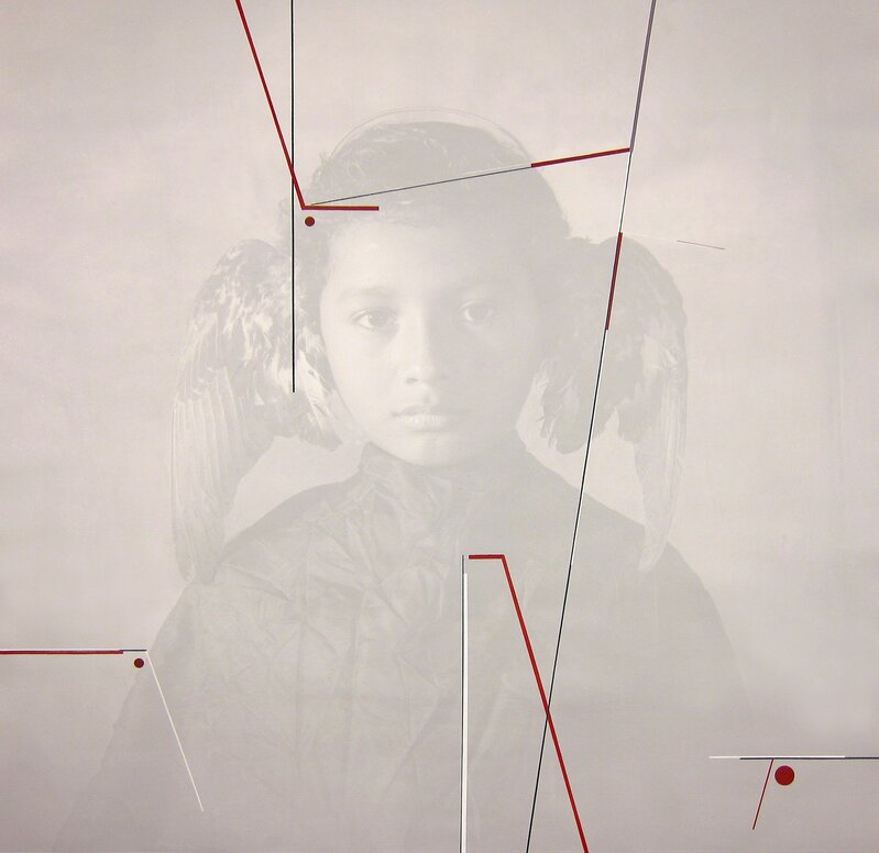 Luis González Palma, ‘Mobius’, 2015, Photography, Photograph printed on canvas, acrylic paint, Lisa Sette Gallery