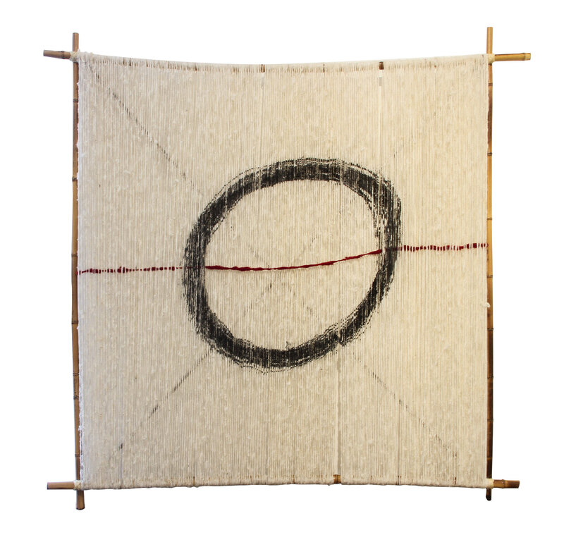 Daniel Nyström, ‘Straight into my circle’, 2019, Mixed Media, Wool, ratan and wood, Galería La Cometa