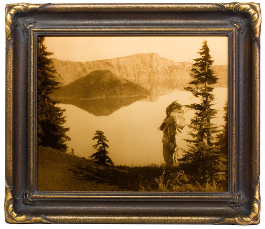 Crater Lake - Contemporary Goldtone™ 8x10"