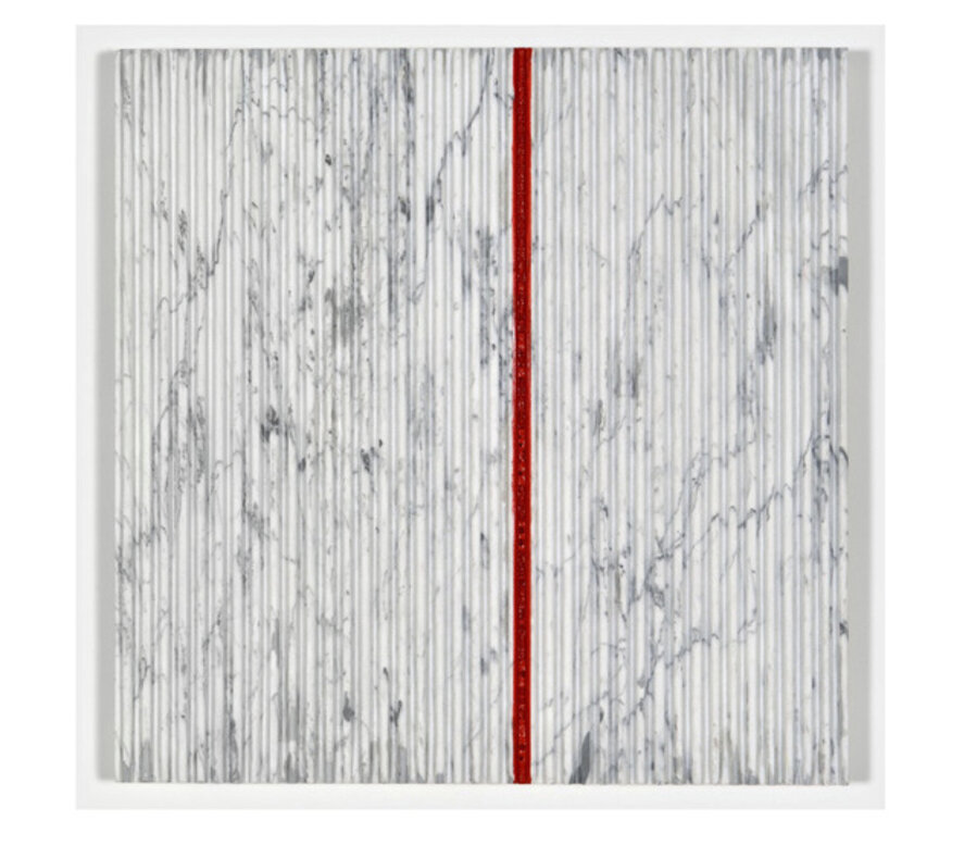 Corrugated Carrera Marble Relief