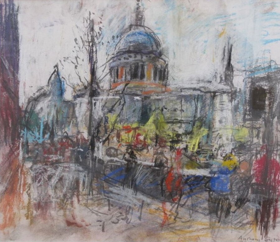 Winter, St. Pauls from Bracken House
