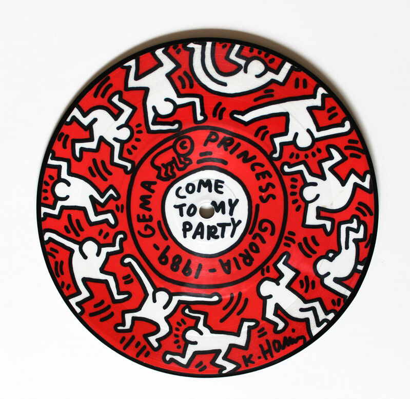 Keith Haring, ‘The Prince von Thurn und Taxis Invitation ’, 1989, Print, Vinyl Record and Cover, EHC Fine Art
