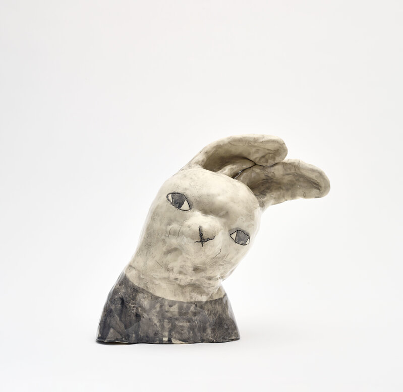 Clémentine de Chabaneix, ‘Rabbit in the wind’, 2020, Sculpture, Glazed ceramic, Antonine Catzéflis