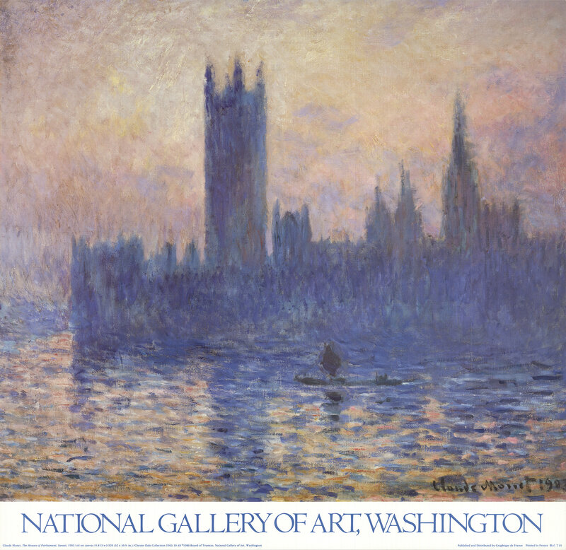 Claude Monet, ‘The Houses of Parliament, Sunset’, 1986, Posters, Lithograph, ArtWise