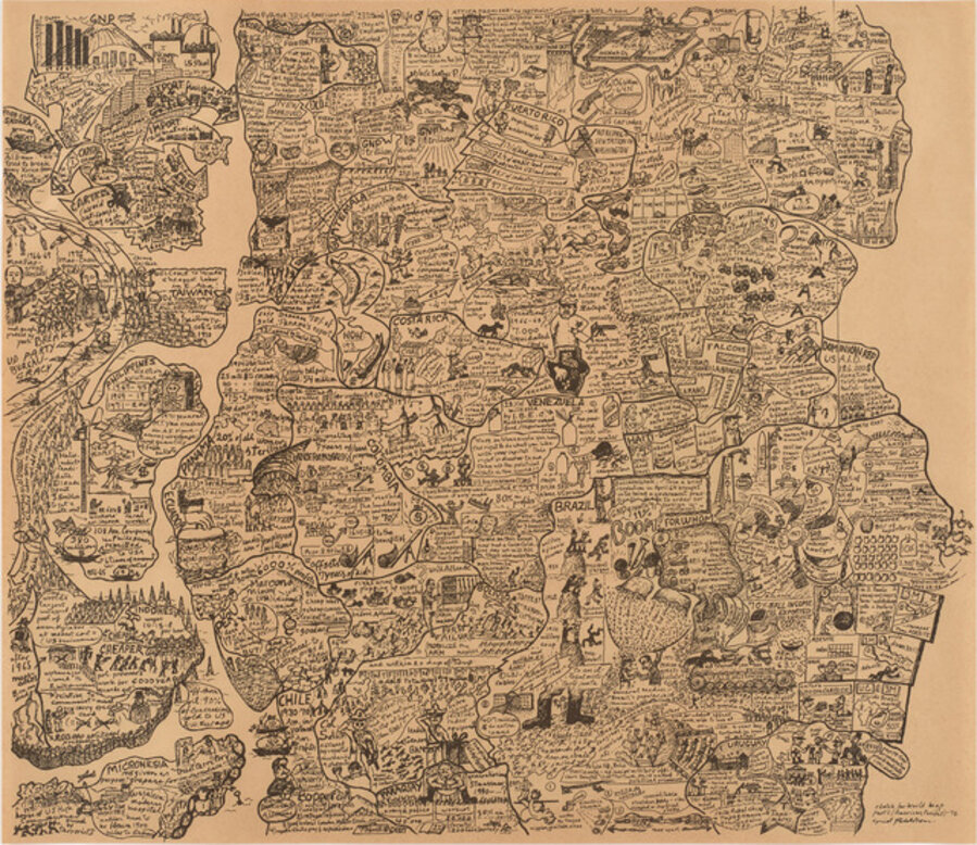 Sketch for World Map – Part 1 (Americas, Pacific)