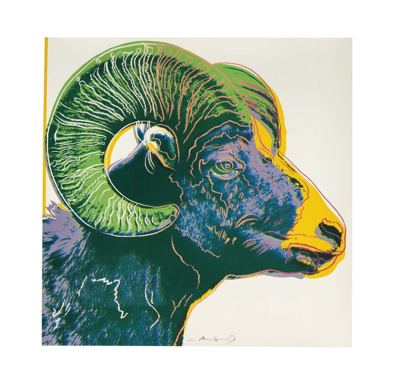 Andy Warhol, ‘Bighorn Ram, from Endangered Species’, 1983, Print, Screenprint in colors on Lenox Museum Board, Christie's
