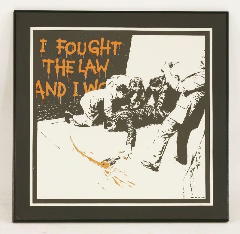 Banksy, ‘I Fought The Law’, 2004, Print, Screenprint in colours, Sworders