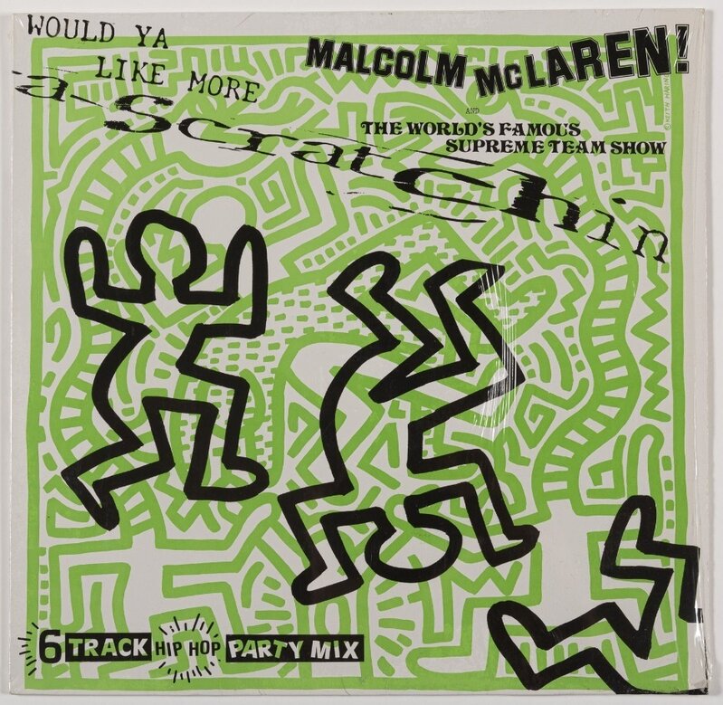 Keith Haring, ‘Malcom McLaren "Would Ya Like More Scratchin"’, 1984, Print, Original offset lithograph cover with vinyl record, Samhart Gallery