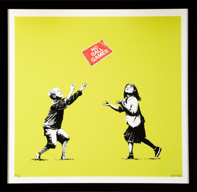 Banksy, ‘No Ball Games’, 2009, Print, Silkscreen in colors on wove paper, Heritage Auctions