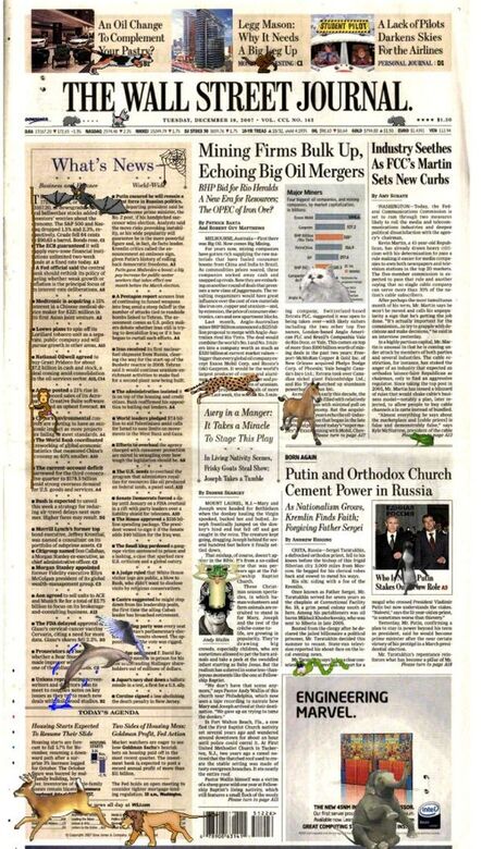 Olia Lialina, ‘Online Newspapers New York Edition: Wall Street Journal’, 2008
