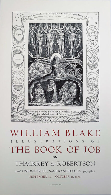 William Blake (1757-1827), ‘William Blake, Illustrations of The Book of Job Poster’, 1979