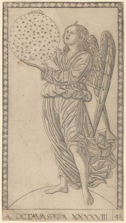 Master of the E-Series Tarocchi, ‘Octava Spera (Eighth Sphere)’, ca. 1465
