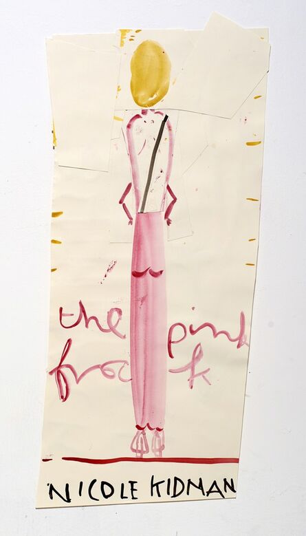 Rose Wylie, ‘The Pink Frock (NK)’, 2014